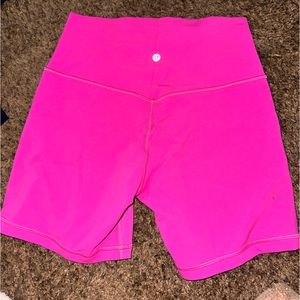 Lululemon Sonic Pink Align Biker Short 6”